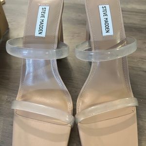 Steve Madden Clear Heels